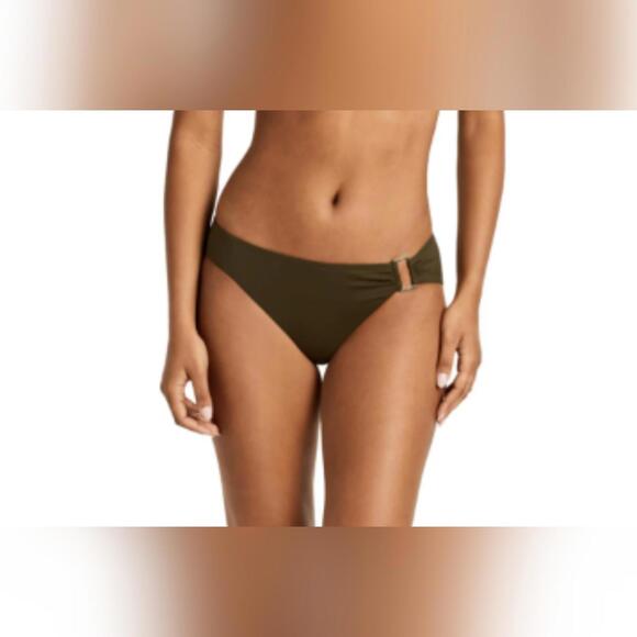 Ralph Lauren Other - NWT Ralph Lauren Metallic-Ring Bikini Swimsuit Bottoms, Olive, Size 6